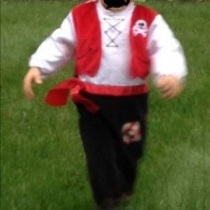Cute toddler pirate costume for Halloween